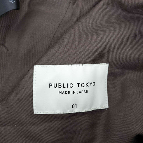 パブリックトウキョウ PUBLIC TOKYO ウールツイルテーパードスラックス メンズ JPN:1